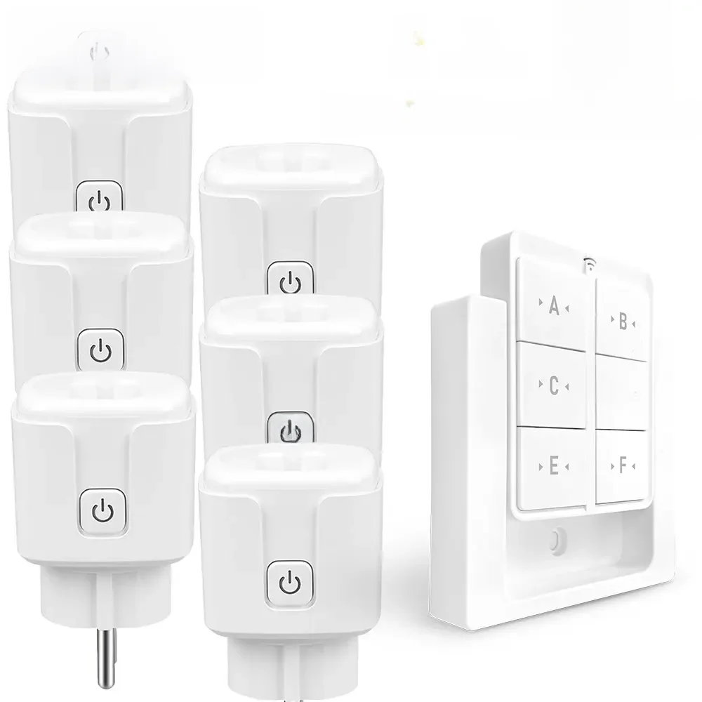 Tuya WiFi Smart Plug Socket 16A 3000W 433MHz Draadloze afstandsbediening Outlet Switch met Power Monitor, EU FR Werk met Alexa - afbeelding 2
