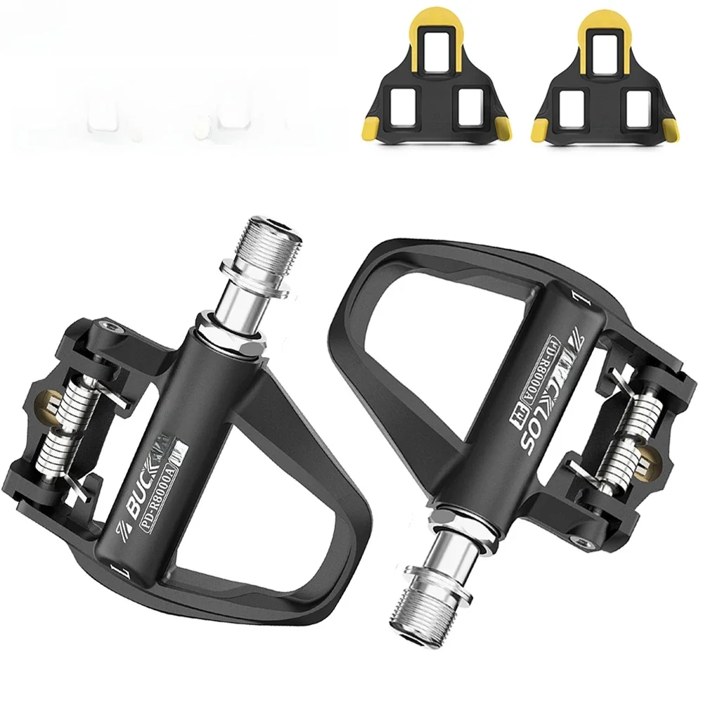 AliExpress NONE BUCKLOS Road Bike Self-locking Pedal for SPD-SL Road Bicycle Clipless Pedal Titanium Spindle Bike Locking Pedal for SPD SL