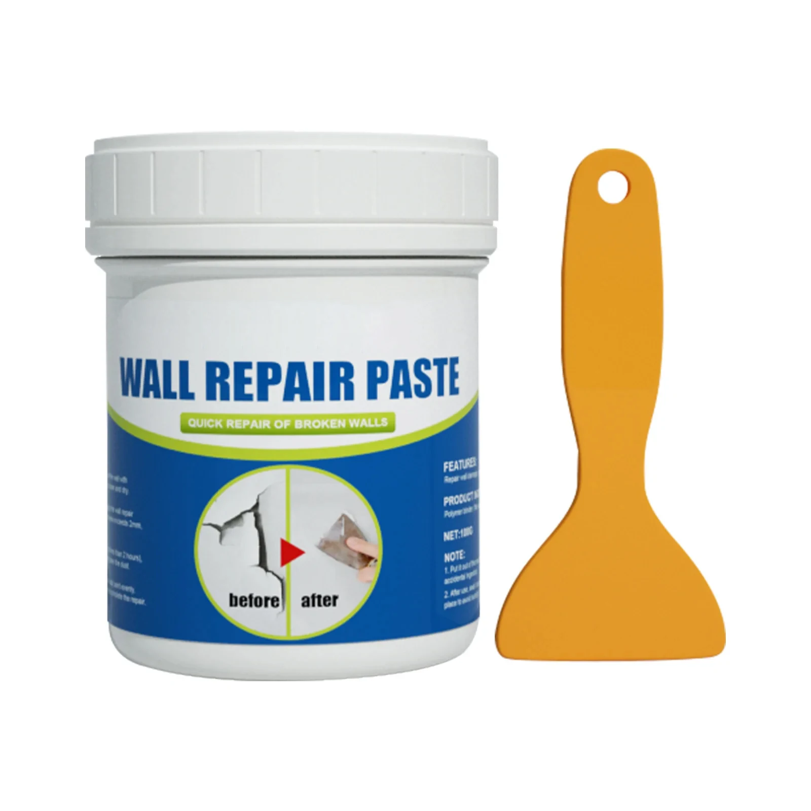 Wall Mending Agent Leak-Trapping Drywall Hole Peeling Gap Repair Paint Valid Mouldproof Quick-Drying Restore Wall Repair Paste