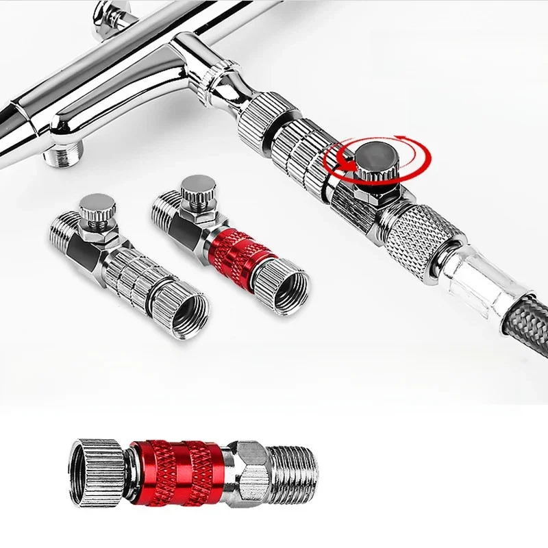 Adaptateur de connexions mâles et femelles BSP 1/8 pouces, 1 ensemble, pièces de brosse à Air, aérographe, coupleur à déconnexion rapide, prise de raccord de libération