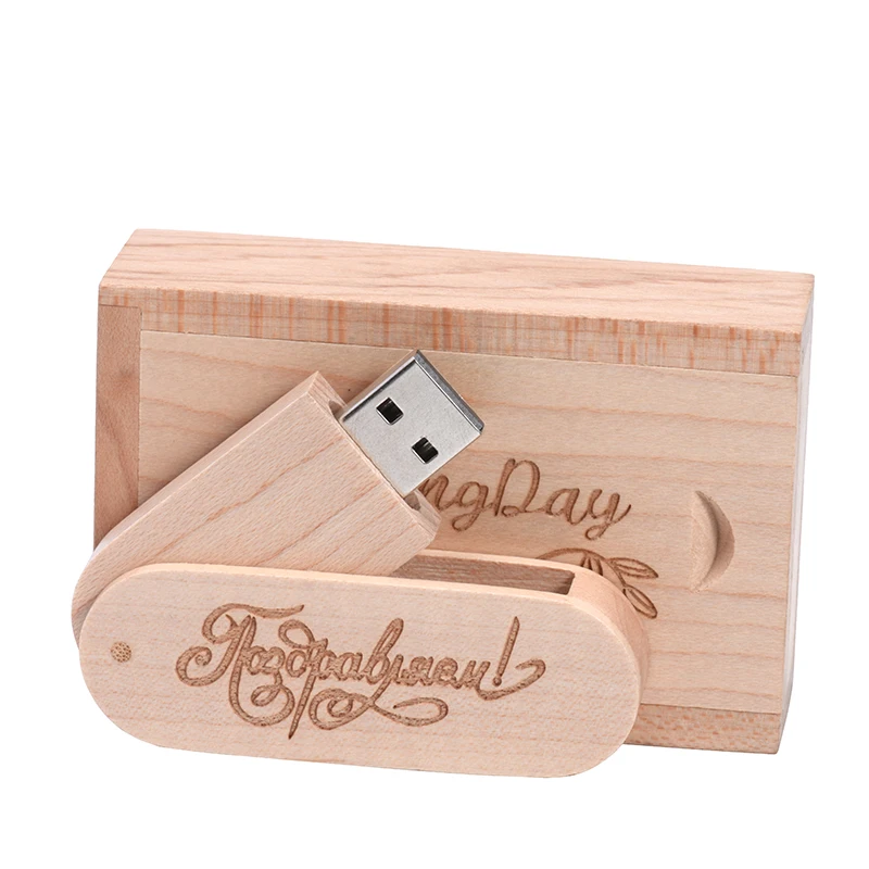 هدايا الزفاف خشبية 64 جيجابايت فلاش حملة محرك USB بشعار مخصص مجاني 2.0 32 جيجابايت القلم محرك القيقب 16 جيجابايت ذاكرة عصا الخيزران 8 جيجابايت U القرص 4 جيجابايت