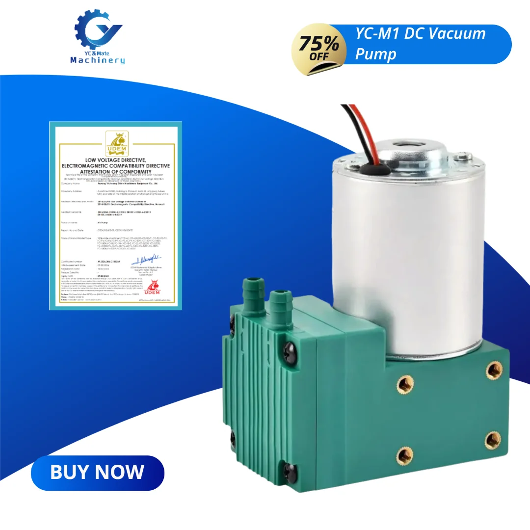 

Hot Selling air Pump Head 12V 24V 220V 10L/min YC-M1 DC Diaphragm Vacuum Pump for Industry and Other Fields