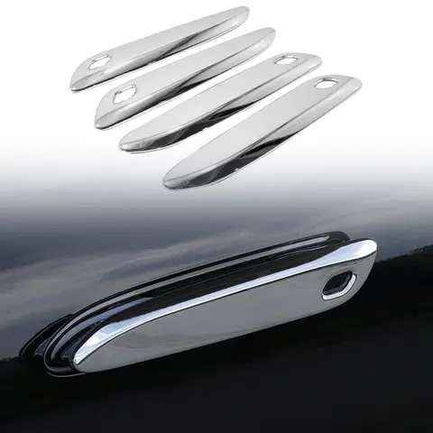 ABS 크롬 외장 문짝 핸들 커버 트림, 메르세데스 벤츠 E 클래스 W214 S214 2024 용, 4 개 ABS 크롬 외장 문짝 핸들 커버 트림, 메르세데스 벤츠 E 클래스 W214 S214 2024 용, 4 개