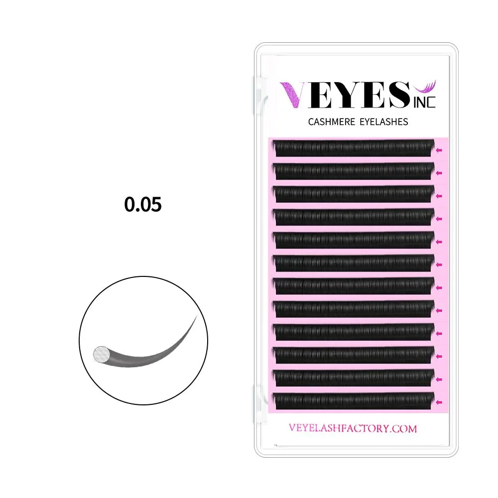 Veyes Inc Cashmere Eyelash Extensions Faux Mink Lashes 8-20mm Veyelash Professionals Classic Soft Natural Lash Bulk Wholesale