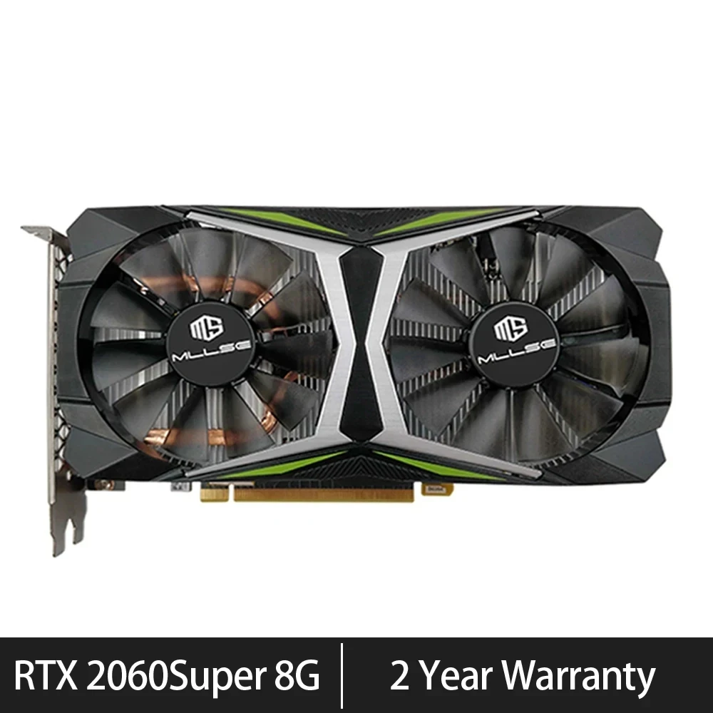 Placa gráfica RTX 2060 Super Video Gaming, Usado, GDDR6, 256Bit, 8Pin, PCI Express, 3,0x16, RTX 2060, 8GB