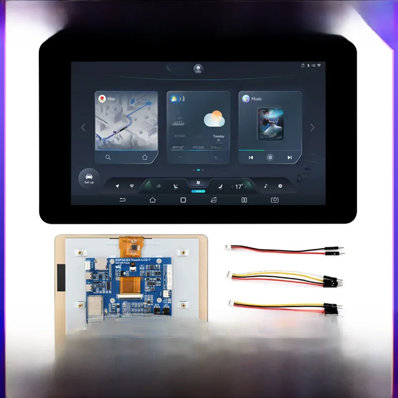 ESP32-S3 7-calowa płytka rozwojowa z ekranem dotykowym 32-bitowy dwurdzeniowy LX7 800 x 480 5-punktowy ekran dotykowy WIFI i Bluetooth dla GUI LVGL — 2