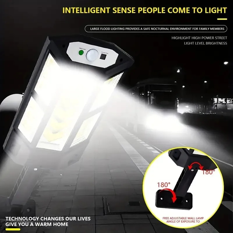 

2 outdoor solar light LED motion sensors, used in courtyards and courtyards, used in gardens and passages.