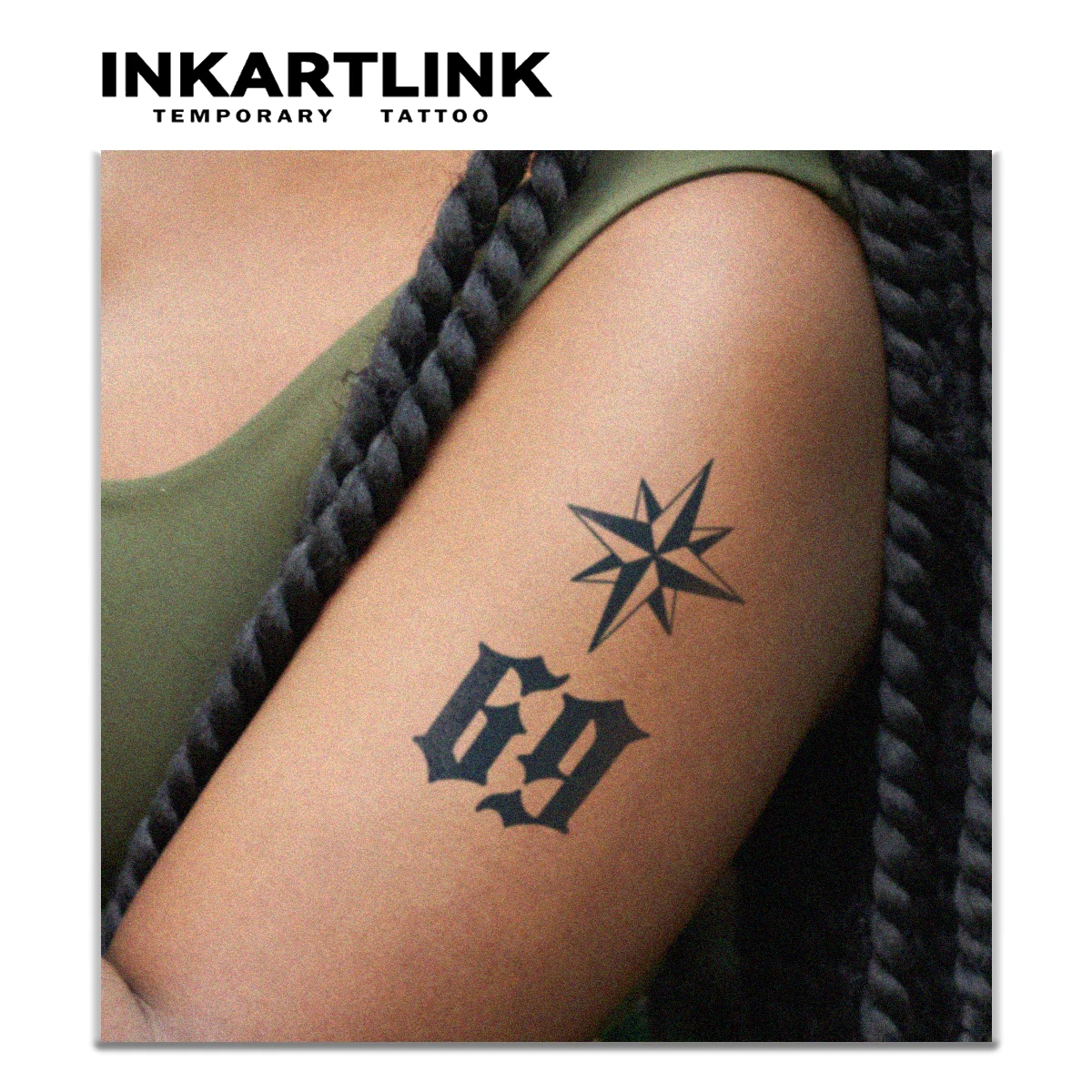Old School Style Temporary Tattoo,Lasts To 15 Days New Technology Magic Waterproof Semi Permanent Sticker.