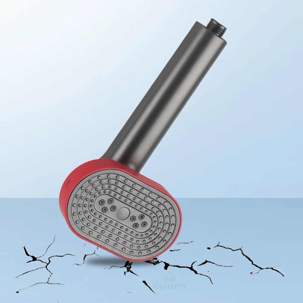 

Big Panel Shower Head Water Saving 4 Modes Adjustable Flow Handheld Showerhead Spray Hangable Bathroom Accessories