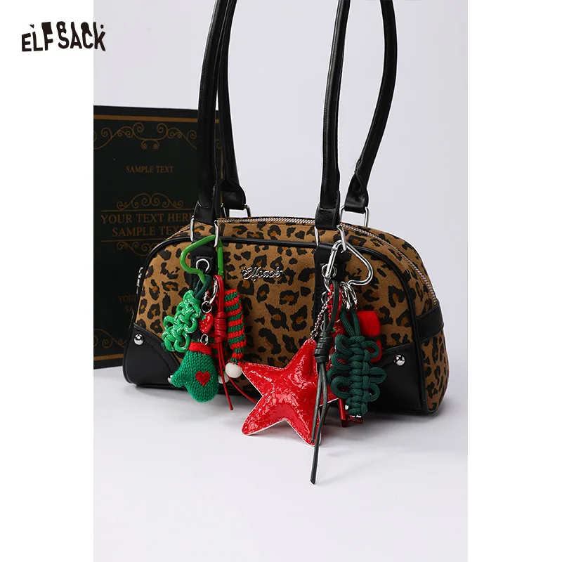 

ELFSACK 2025, зимние новые поступления, рождественские милые перчатки, подарочная коробка, набор украшений из веревки для женщин