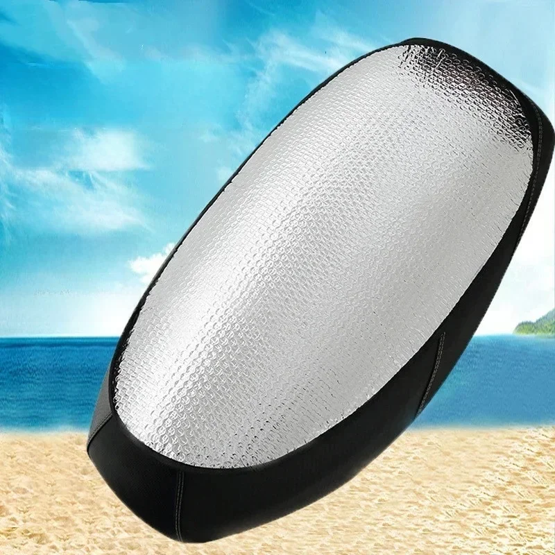 AliExpress NONE Motorcycle seat cushion Summer electric bicycle pedal seat cushion reflective aluminum foil insulation seat cushion