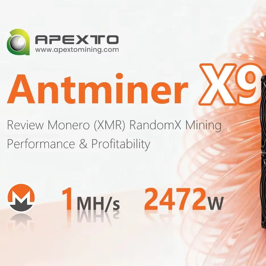 

New Stock Bitmain Antminer X9 1MH/s Monero XMR (RandomX) Miner