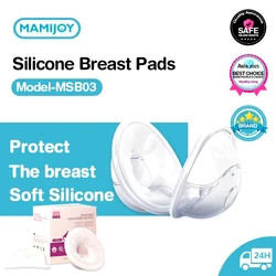 MAMIJOY MSB03 2pcs Wearable Milk Saver for Breastfeeding Manual Breastmilk Collector Silicone Breast Shell  Milk Collection Cup