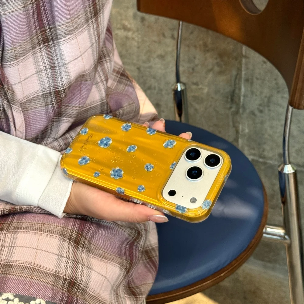 Casing ponsel bergaya lukisan minyak seni, cocok untuk iPhone 14151617 Pro Fundas 17max, casing pelindung anti-guncangan simpel dan modis