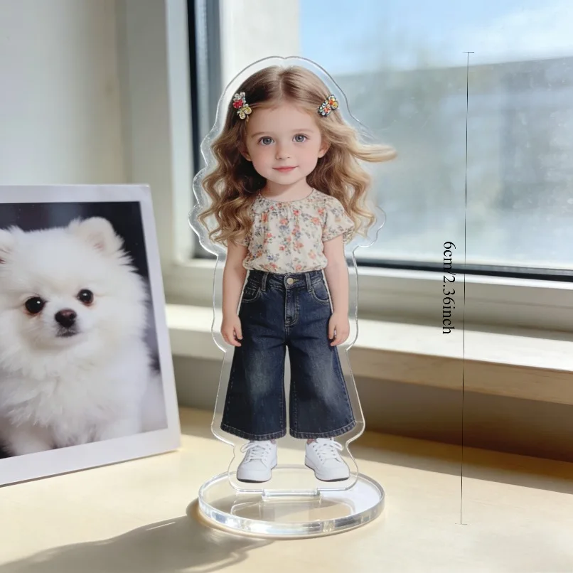 Custom 2D Acrylic Pet Desktop Ornament | Upload Pet Photos | The Perfect Gift for Pet Lovers