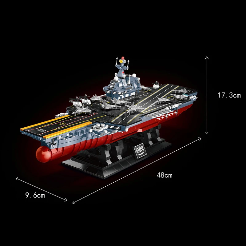 1560Pcs Military WW2 Micro NAVY ARMY Aircraft Carrier Model Building Blocks Technical Warship Battleship Weapon Bricks Toys Gift