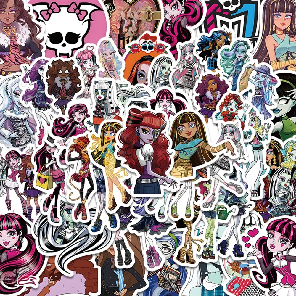 AliExpress Disney 10/30/50PCS Riman Monster High School Graffiti Sticker Bicycle Computer Notebook Electric Car