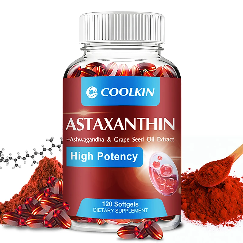 Astaxanthin 24mg - Remium Antioxidant, Natural Support for Post-Exercise Recovery + Joint, Skin, Eye Health - 120 Capsules