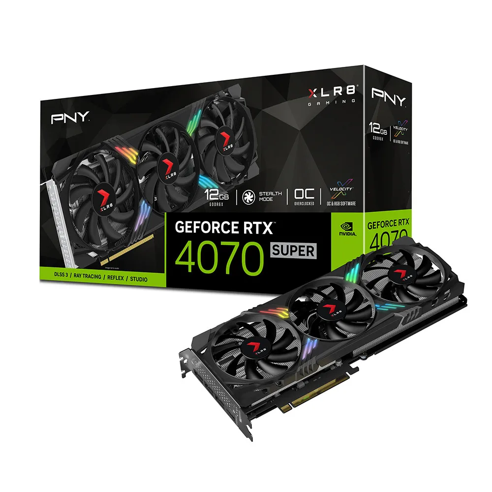 PNY GIRFORS RTX 4070 SUPER VERTO XLR8 Gaming RGB 12GB OC TF micronix