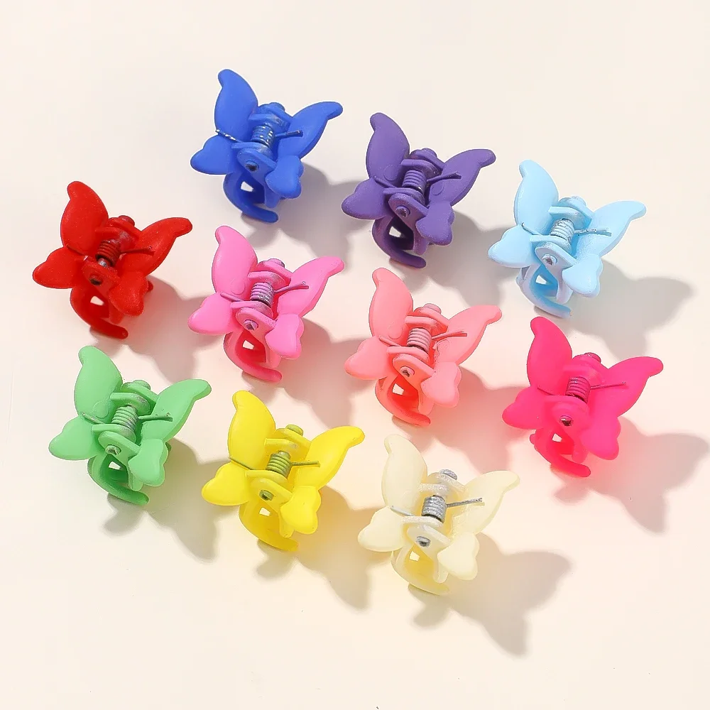 10 sztuk nowy kolorowy motyl Mini spinka do włosów pazur Grip Barrettes zaciski dziewczyny szpilka pazur klip akcesoria do stylizacji włosów — zdjęcie 2