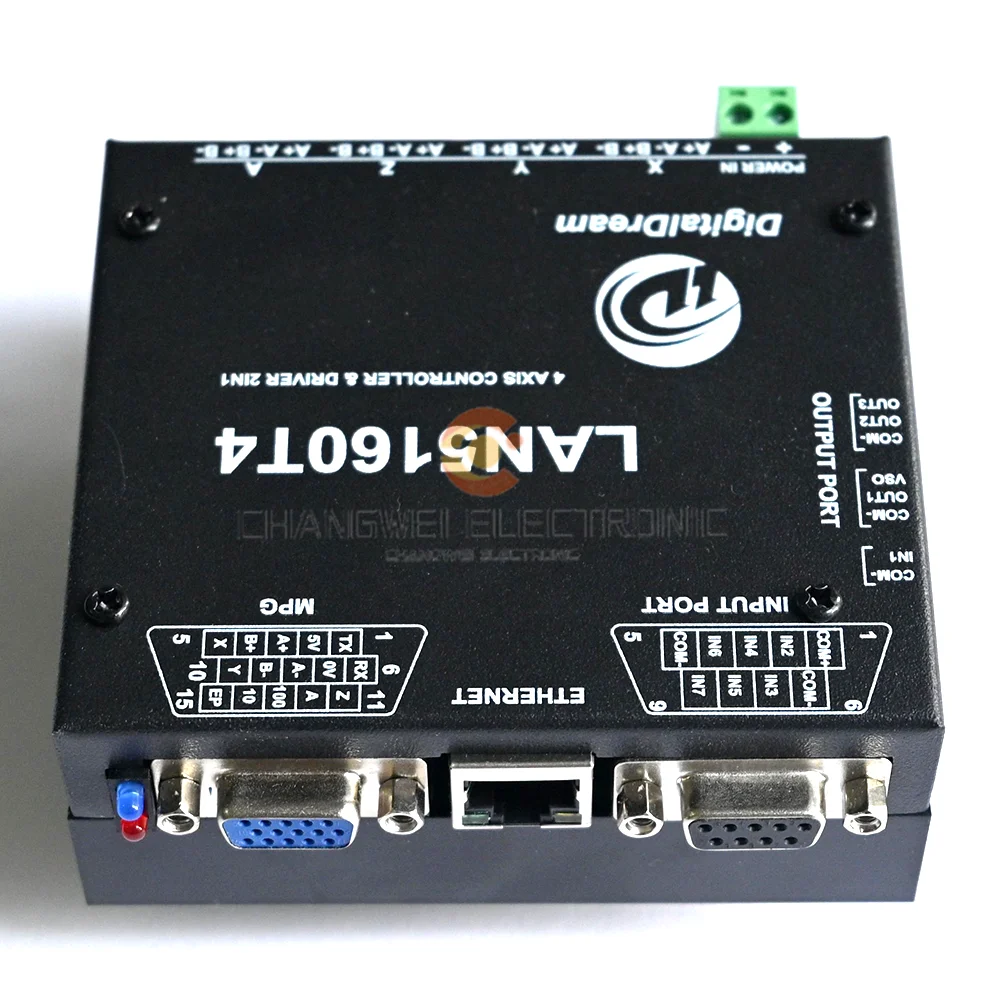 Placa de Control Mach3 LAN5160T4 de 4 ejes, Interfaz Ethernet, compatible con Motor paso a paso, máquina de grabado, sistema de controlador CNC