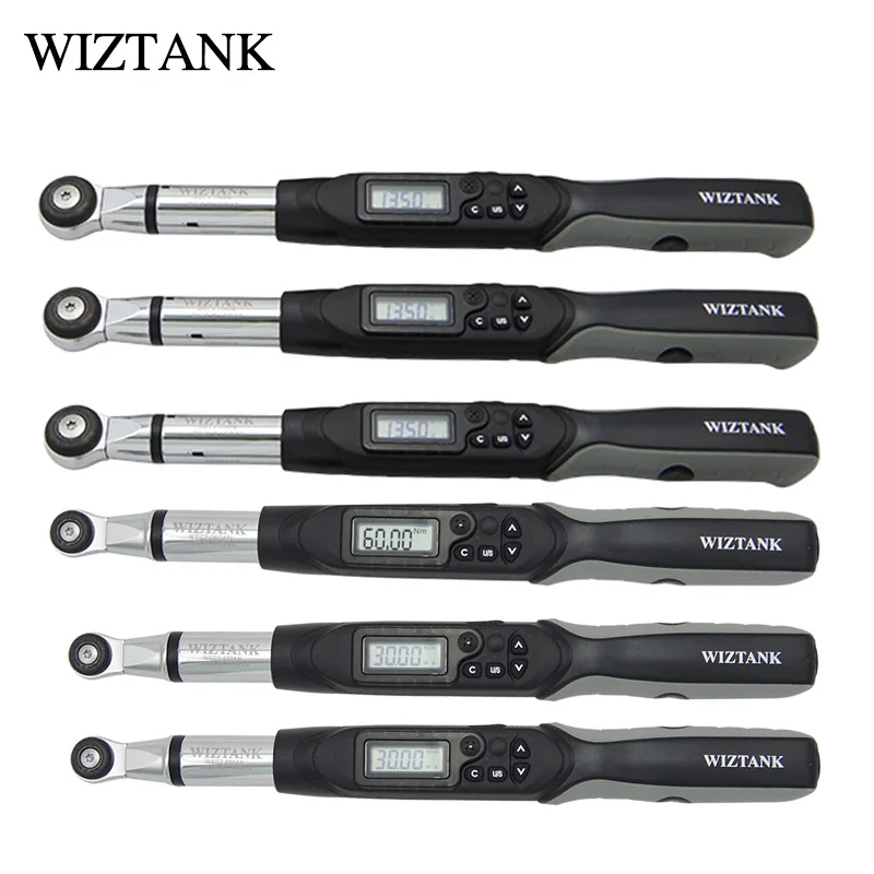 

Universal Digital Torque Wrench Rod with Dismoutable Head 1.5-135 Nm 1/4, 3/8, 1/2 Inch Reversible Ratchet Socket Spanner