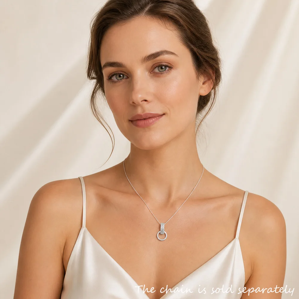 Weiße CZ Pave Charms-Träger aus 925er-Sterlingsilber, Sommer, brandneues Europa, trendiger Schmuck, Geschenk für Frauen und Mädchen – Detail 2