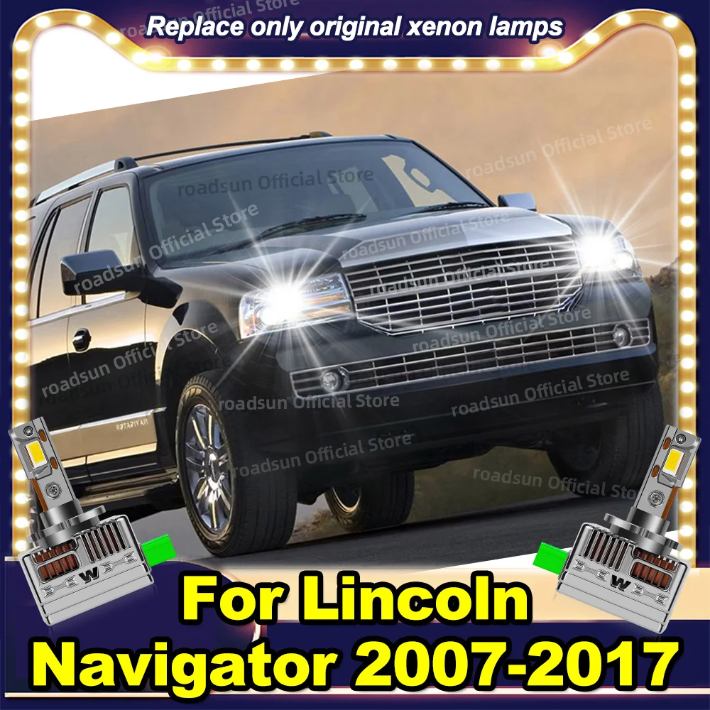 

Светодиодные фары заменяют ксеноновые фары, турболампа Plug and Play для Lincoln Navigator 2007-2017 2010 2011 2012 2013 2014 2015 2016