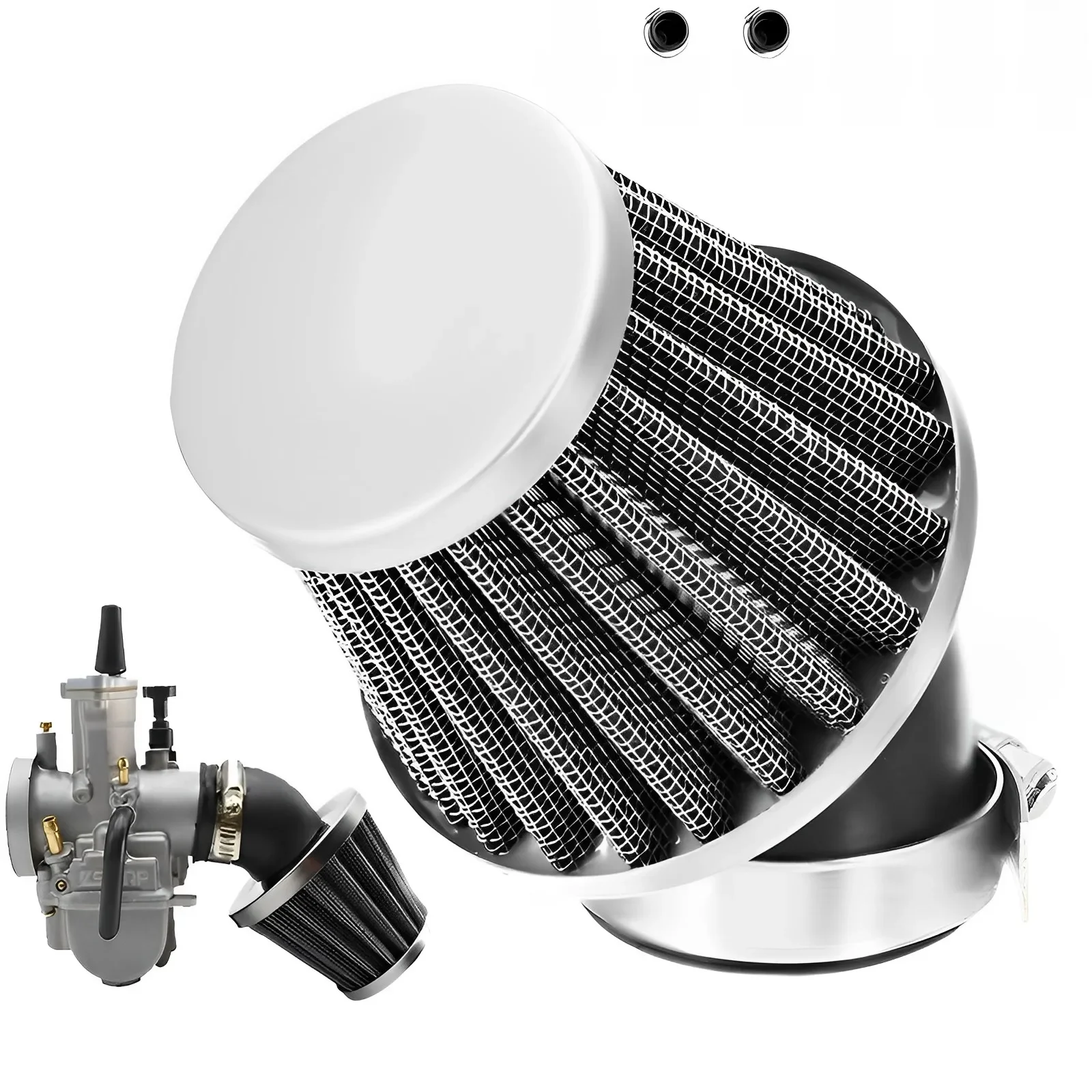 AliExpress Universal Air Filter 35mm 38/42/45/48/50mm Motorcycle Air Filter for 50cc 110cc 125cc 140cc Motorcycle ATV Scooter Pit Dirt Bike