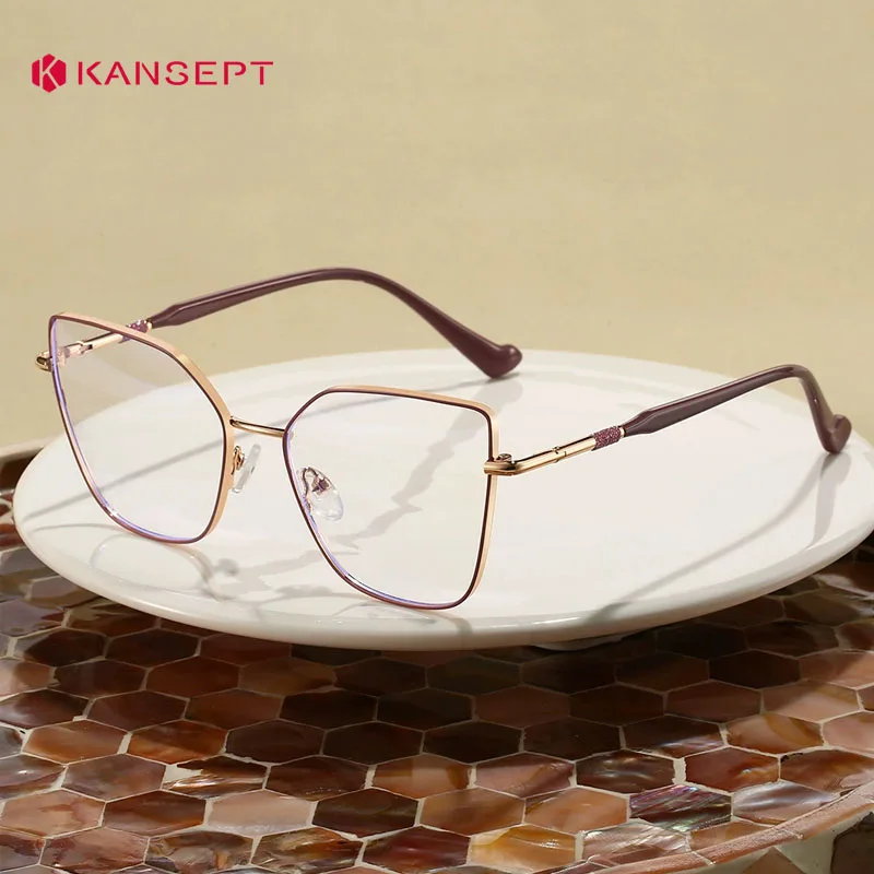 KANSEPT Anti-blue Eyeglasses Wo Men\'s Reading Glasses Woman Optical Lenses to Read Eyeglass Frames Women\'s Eyepieces Eyewear