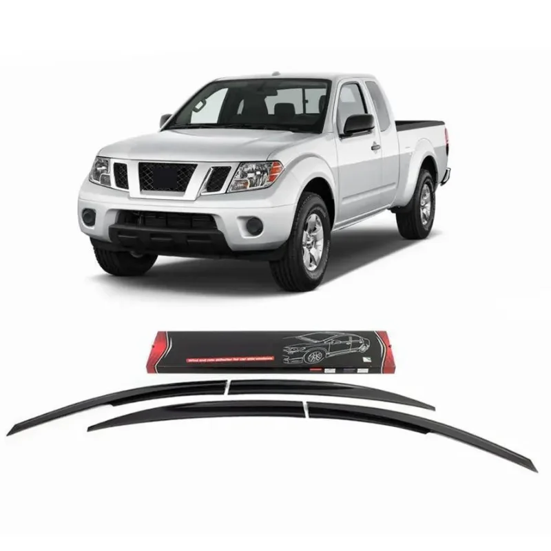 Car window accessories For Nıssan Navara Pıck-Up 2005-2020 Sport Style window deflector rain cover visor awnings