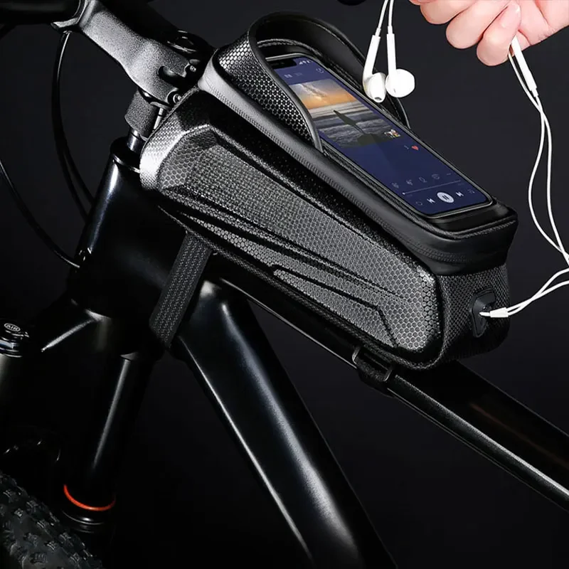 AliExpress TAKEZERO TK03 Bike Hard Case EVA Mobile Phone Bag Mountain Bike Road Bike Front Beam Bag Head Bag Rainproof Upper Tube Bag