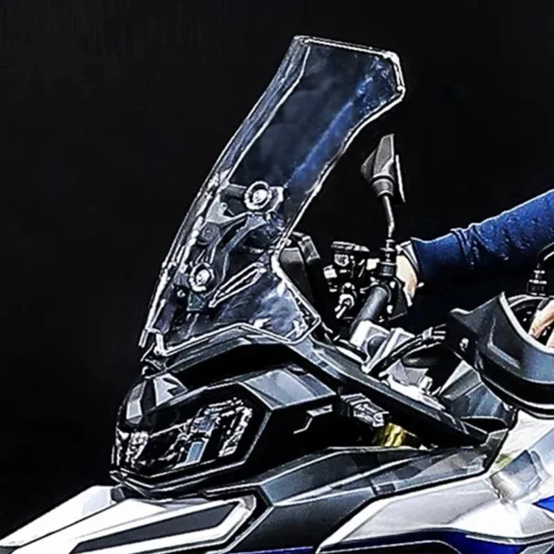 Pare-brise de moto surélevé DS900X, adapté pour Longxin VOGE Valico 900 DSX DS 900 X avec déflecteur de pare-brise supplémentaire