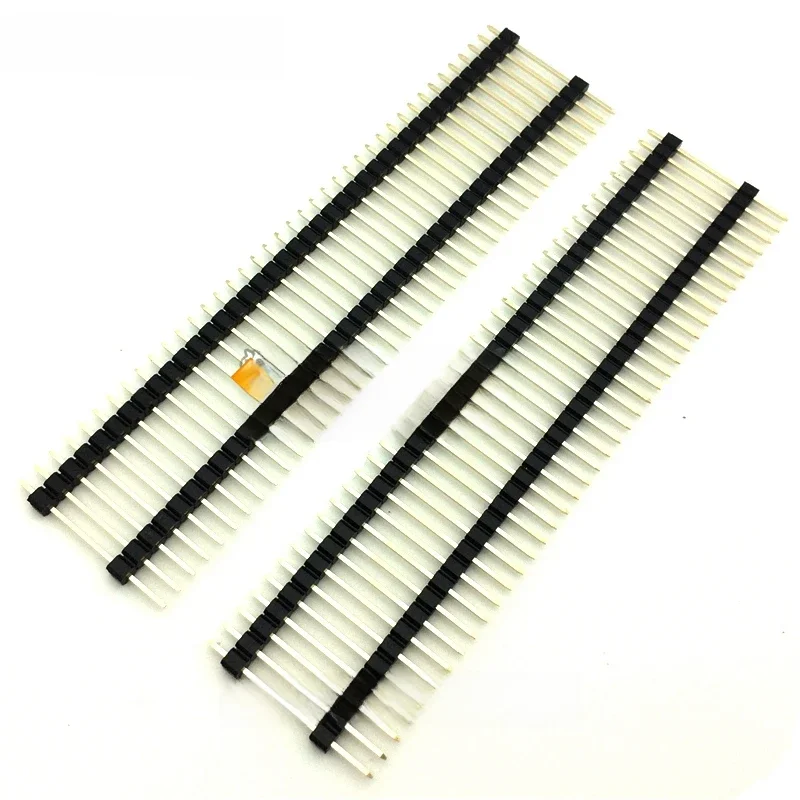 2.54mm Podwójny plastikowy jednorzędowy męski 40P PCB Board Pin Header Connector Pinheader 1 * 40 Long 21 23 25mm 1 * 40 pin — zdjęcie 2