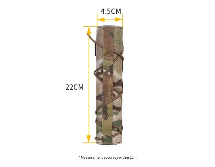 Emersongear Tactical 22cm Airsoft Suppressor Cover Silencer Protective Cloth Tool Panel Muffler Case Pouch Bag Hunting EM9330
