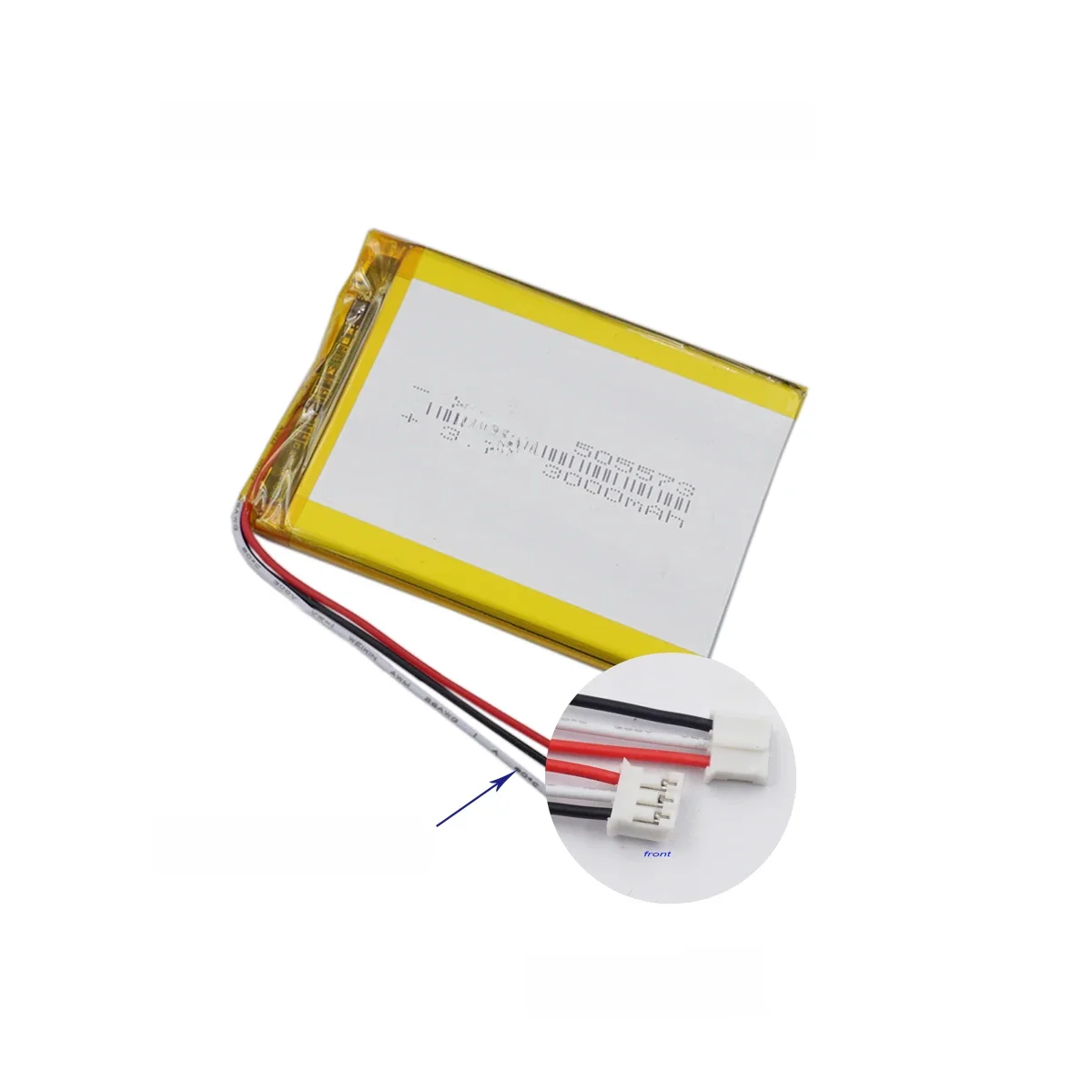 Li Lipo Bateria Termistor NTC, 3 Fios JST, 3Pin, Conector de 2.0mm, 505573 para GPS, DashCam,