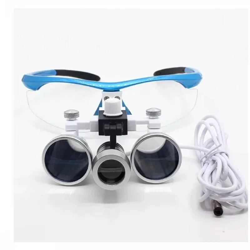 Dental 2.5X/3.5X Surgical Binocular Medical Loupe With LED Head Light