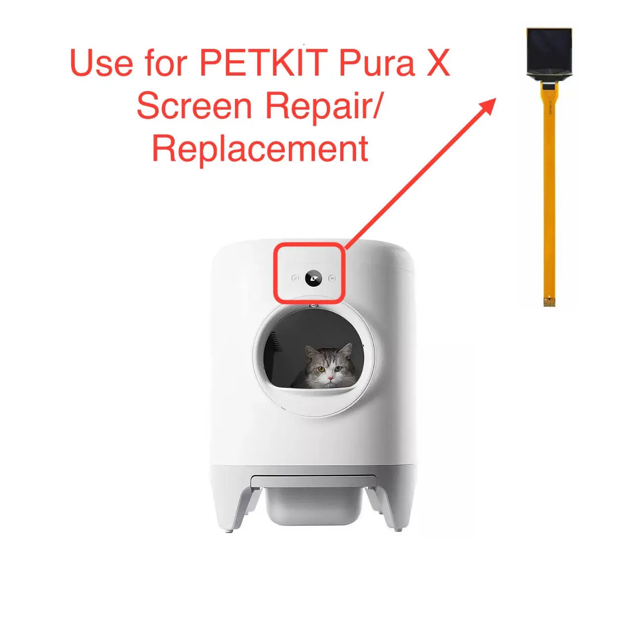 New Original Screen Lcd Oled Display for PETKIT PuraX Replacement/Repair