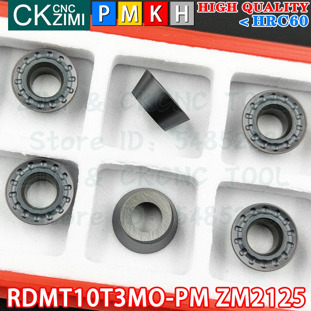 RDMT10T3MO-PM ZM2125 RDMT 10T3 MO PM R5 คาร์ไบด์แทรกรอบมิลลิ่งแทรกแนวตั้ง Indexable เครื่องมือ CNC เครื่องกลึงโลหะเครื่องกลึงโลหะเครื่องมือ