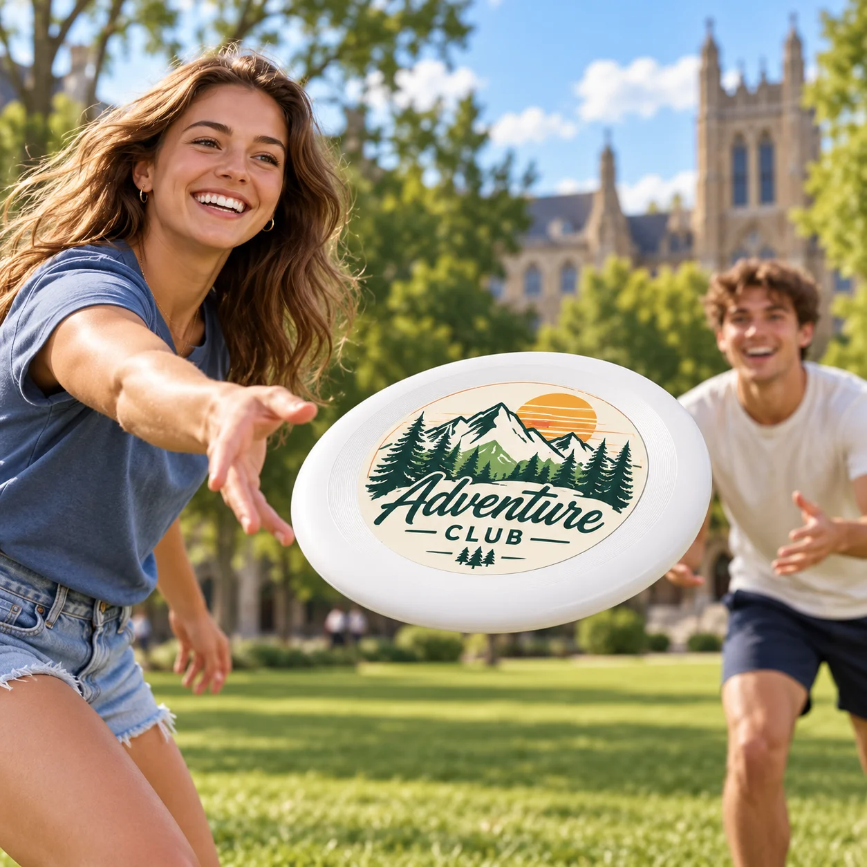 Durable plastic frisbees—customizable discs perfect for outdoor competitive training, beach outings, park activities, and campin