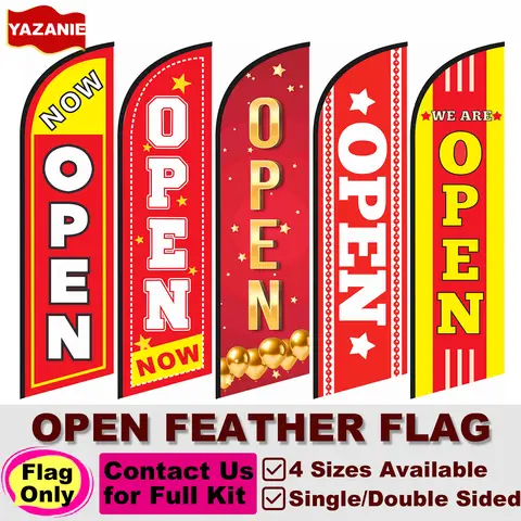Bandera Publicitaria Tipo Pluma, Bandera de Pluma para Negocios, Bandera Swooper para Tiendas, Restaurantes, Cafés, Comercios Minoristas, Promoción