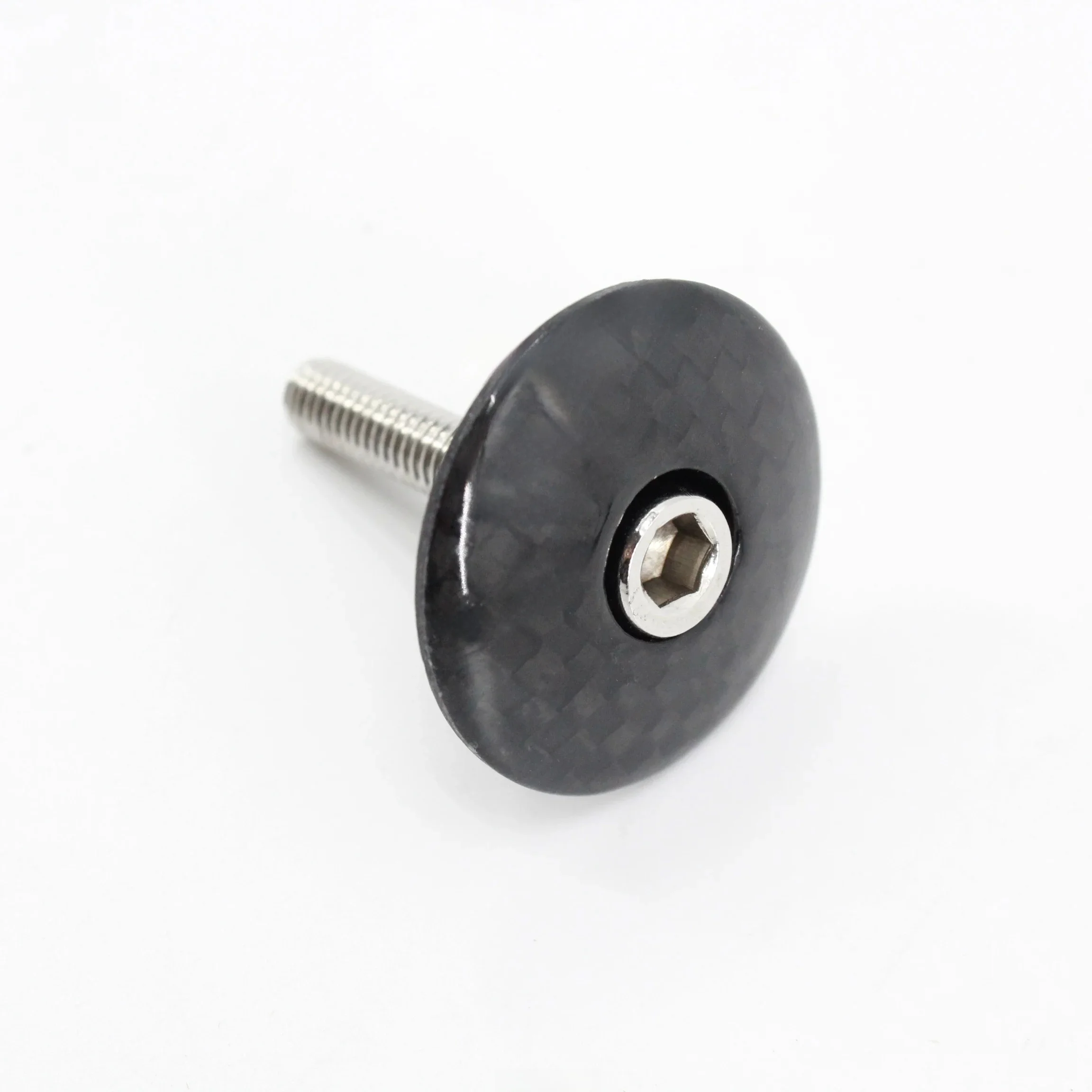 AliExpress New 3K full carbon bicycle stem cover bike headsets carbon top caps with bolts carbon bike parts
