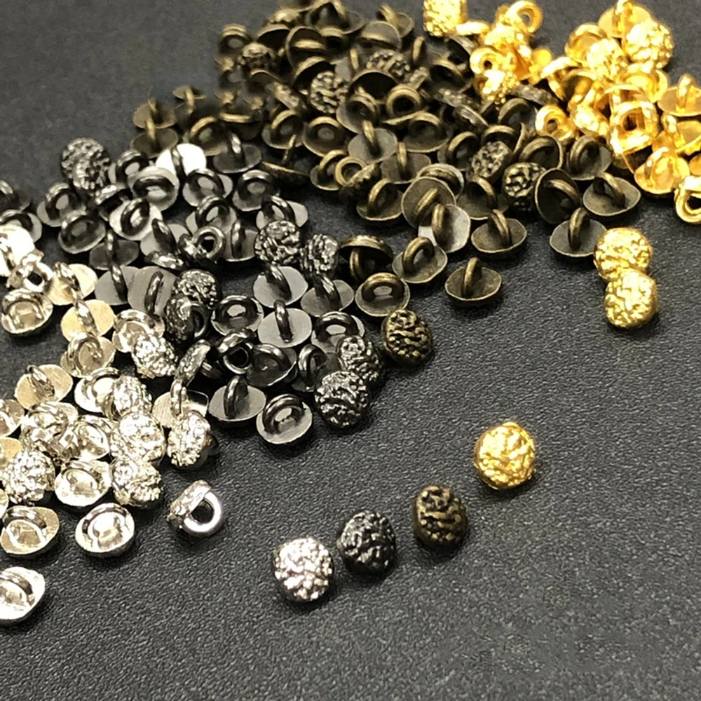 20 sztuk 4mm metalowa klamra dekoracyjna klamra Mini klamra z guzikami DIY ubranka dla lalki dla 1/6 odzież dla lalek akcesoria do szycia — zdjęcie 2