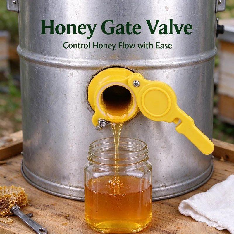 Plastic Bee Honey Tap Honey Bucket Valve Bee Honey Extractor Tap Gate Valve Bottling Honey Bucket Spout Gate Beekeeping Tools