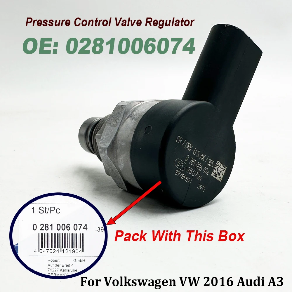 0281006074 0281006075 DRV Common Rail Pressure Control Valve 057130764AB 057130764AA For Audii A3 V-W 281006074