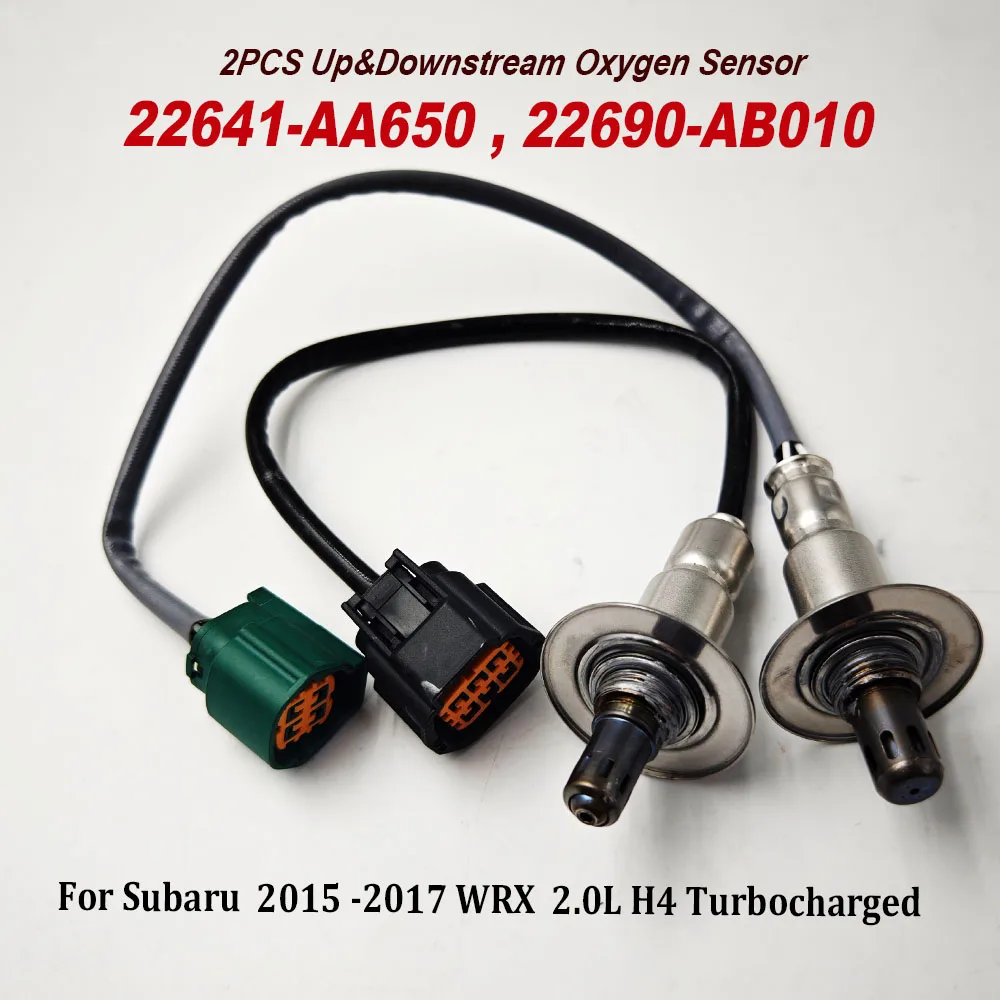 

NEW 2PCS Upstream Downstream Lambda O2 Oxygen Sensor 22641-AA650 22690-AB010 22690-AB010 234-4988 For Subaru WRX Forest 2.0 H4