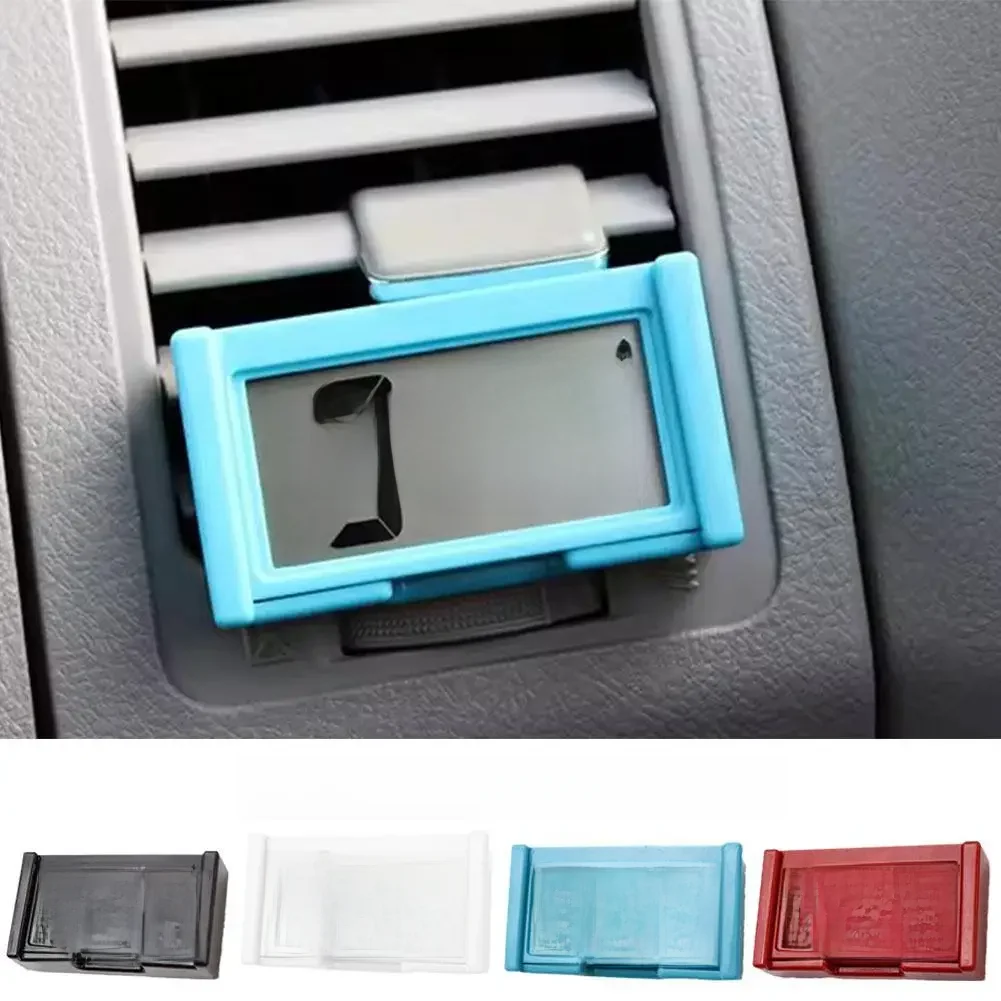 4 kolory Mini deska rozdzielcza samochodu Zegar cyfrowy Pojazd Samoprzylepny zegar z wyświetlaczem LCD Dzień czasu Akcesoria samochodowe w sztyfcie — zdjęcie 2