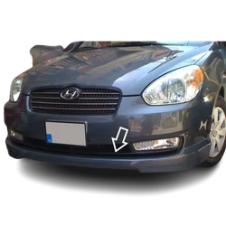 For Hyundai Era 2006-2012 Custom Style Front Bumper Lip Front Bumper Skirt Abs Plastic