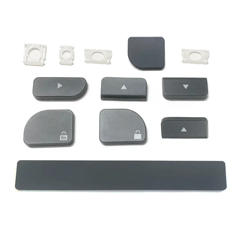 Grafitowo-szare zamienniki klawiszy z mechanizmem nożycowym, przyciskami i zawiasami do Logitech MX Keys Mini, przestrzeń, góra, dół, lewo, prawo. — zdjęcie produktu 7