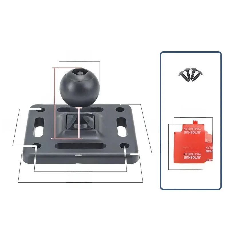 Przylepna podstawa Aad Mocowanie śrubowe 17 mm Mocowanie kulowe do kwadratu Podstawa montażowa do telefonu Uchwyt GPS Uchwyt Ram Mount Garmin Zumo/TomTom — zdjęcie produktu 7
